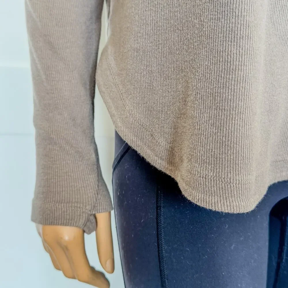 Athleta, Presence Sweatshirt w/ Accented Open Back, Pyrite, Women’s Small, Yoga - Picture 10 of 10